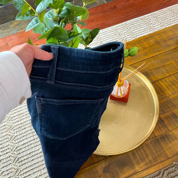 Dark blue Paige jeans with raw hem cut off - Picture 7 of 7